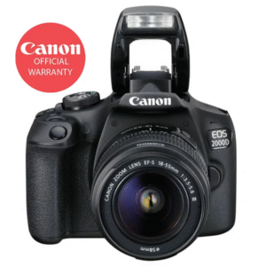 Canon EOS 2000D DSLR Camera with 18-55mm Lens