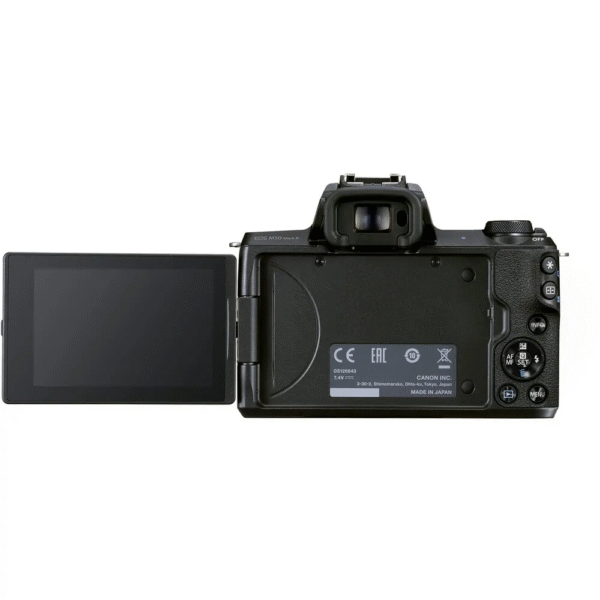 Canon EOS M50 Mark II Mirrorless Camera with 15-45mm Lens - Image 5