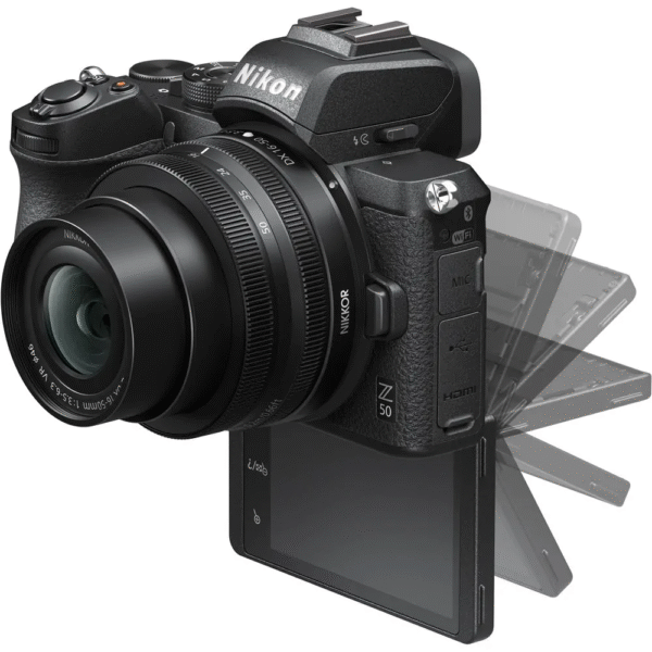 Nikon Z50 Mirrorless Camera with Adapter - Image 4