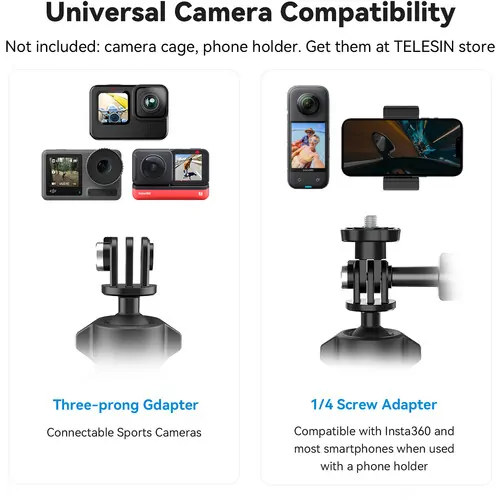 TELESIN Bike Handlebar Clamp Mount TE-HBM-004 - Image 5