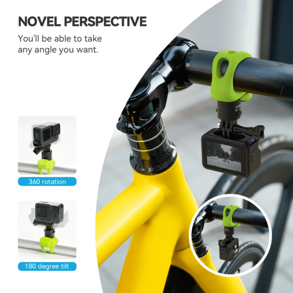 TELESIN Quick Release Elastic Small Q Handlebar Mount TLQ-006 - Image 4